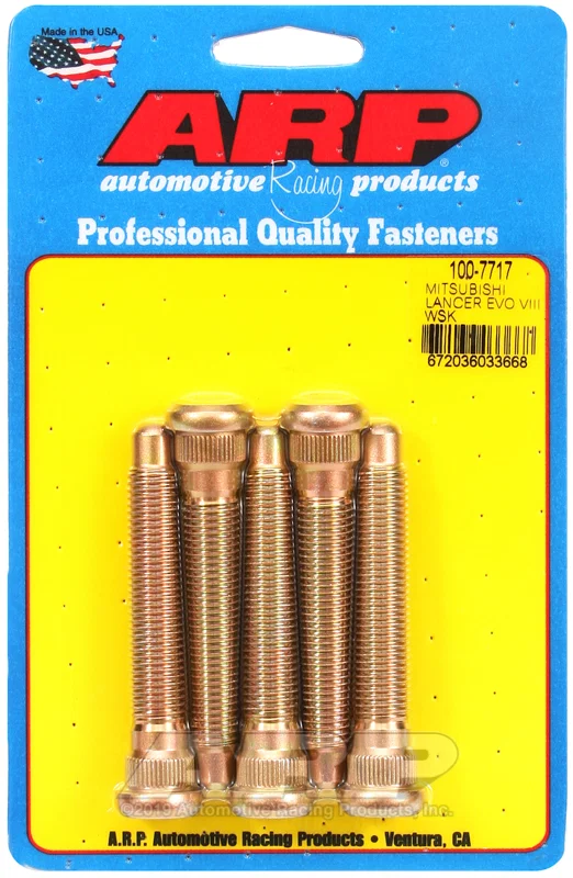 100-7717 – ARP Wheel Stud, 12 Millimeter x 1.5 Inch Thread Size 3.000 Inch Under Head Length 0.270 Inch Knurl Length